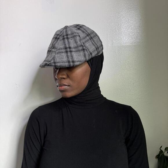 Vintage plaided newsboy beret cap - Picture 3 of 6